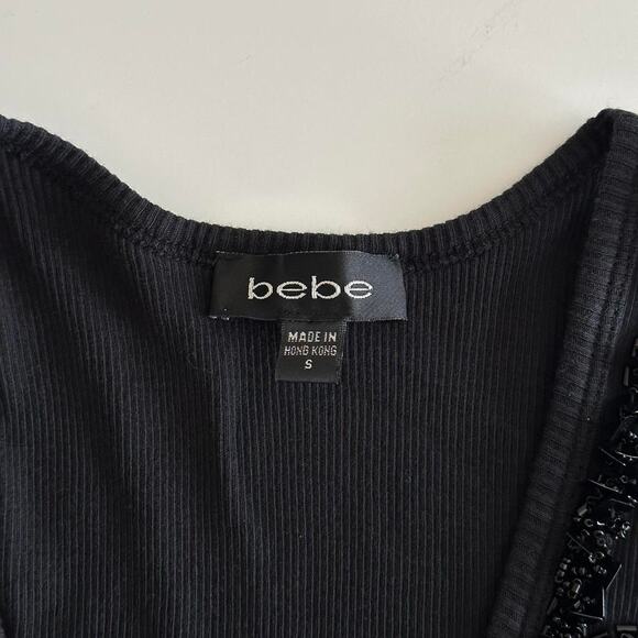 Bebe black sequin tank top - Picture 4 of 11
